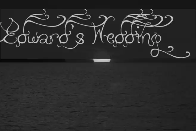 Edward's Wedding Font examples