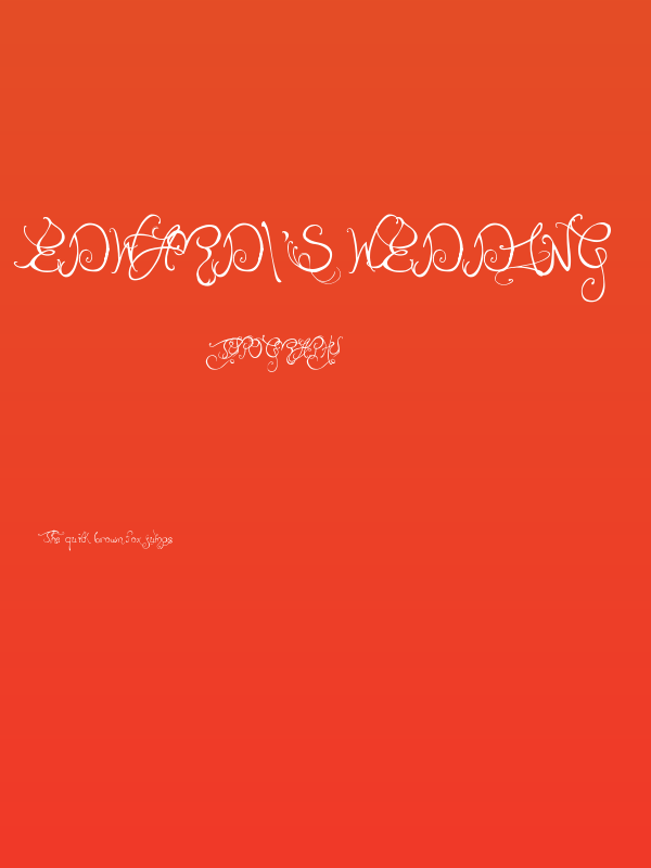 Edward's Wedding Poster