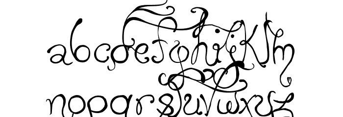 Edward's Wedding Font LOWERCASE