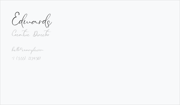 Edwards Business Card