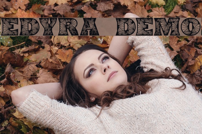 Edyra Demo Font examples