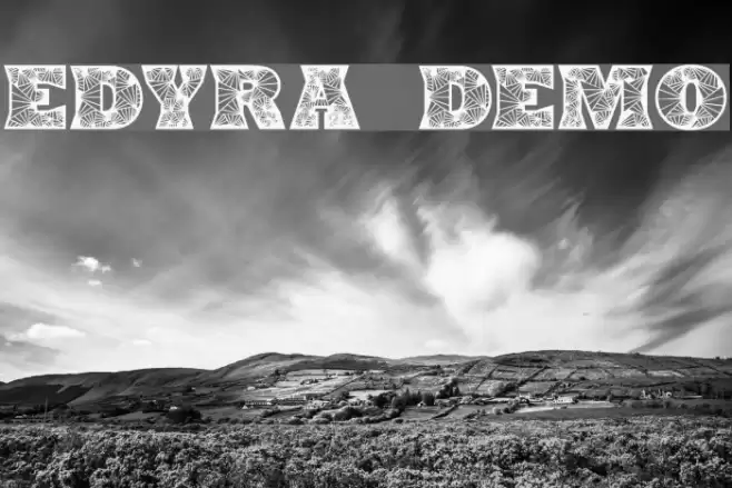 Edyra Demo Font examples