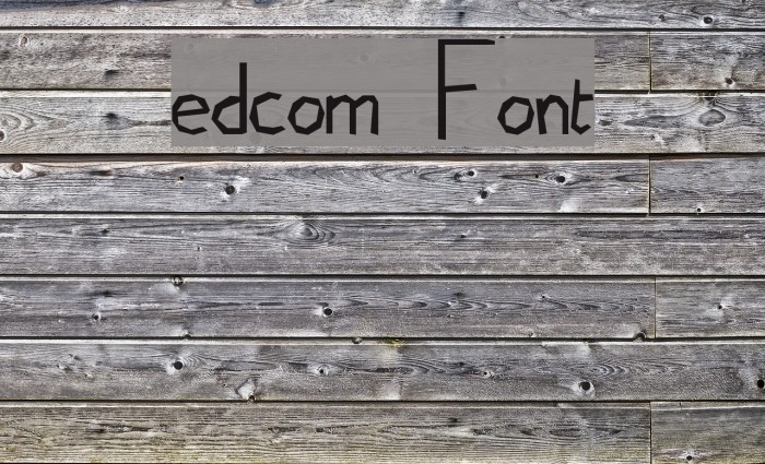 edcom Font examples