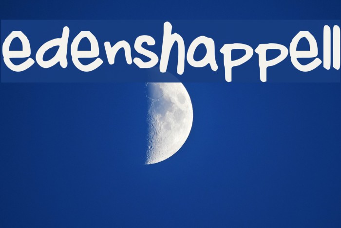 edenshappell Font examples