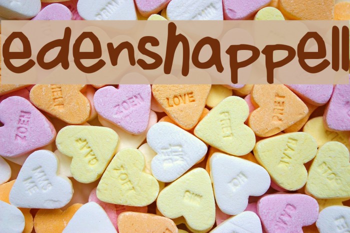 edenshappell Font examples