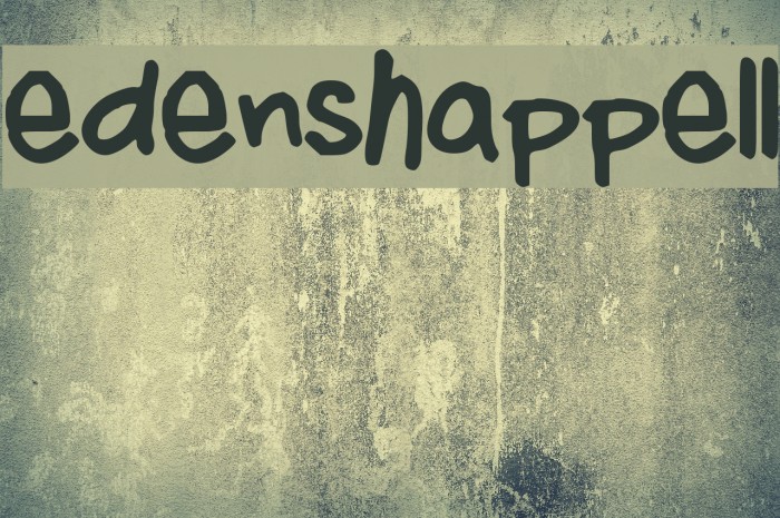 edenshappell Font examples