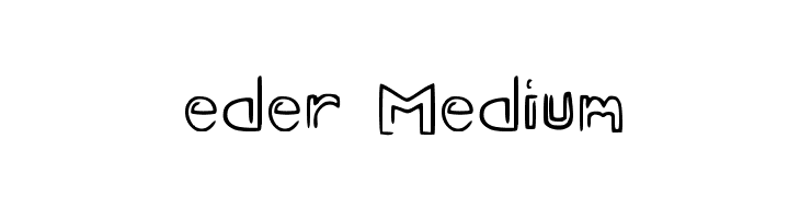 eder Medium  font caratteri gratis