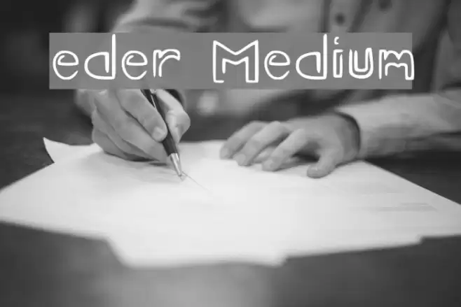 eder Medium Font examples