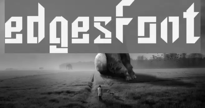 edges Font examples