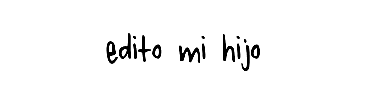 edito mi hijo Fonte