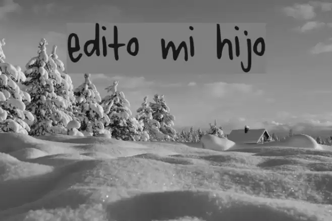 edito mi hijo Fonte examples