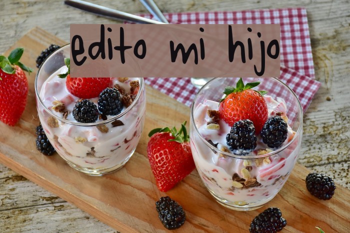 edito mi hijo Font examples