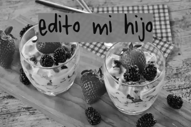 edito mi hijo Fonte examples