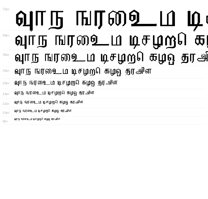 EELANADU by Aharam Fonts Waterfall