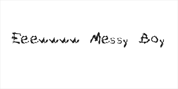Eeewwww Messy Boy Logo