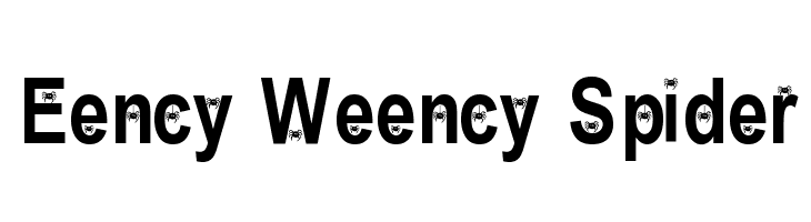 Eency Weency Spider  フリーフォントのダウンロード