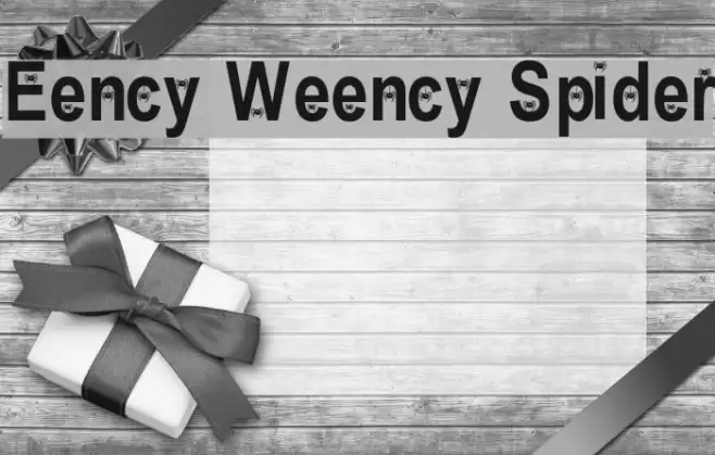 Eency Weency Spider Font examples