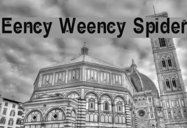 Eency Weency Spider Font examples
