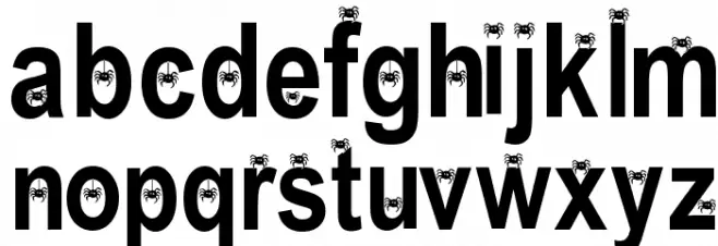Eency Weency Spider Font LOWERCASE