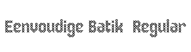 Eenvoudige Batik Regular Font