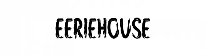 Eerie House  Frei Schriftart Herunterladen