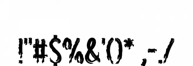 Eerie House Font OTHER CHARS