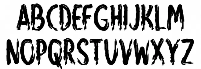 Eerie House Caratteri MINUSCOLO