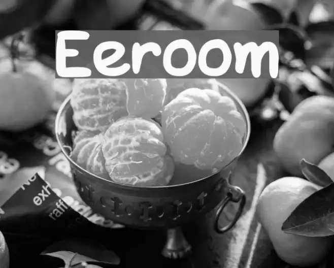Eeroom Font examples