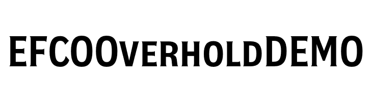 EFCO Overhold DEMO  لخطوط تنزيل