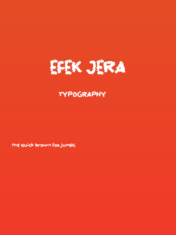 EFEK JERA Poster