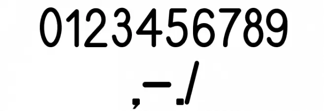 EFITYPE REVERSE Regular Font OTHER CHARS