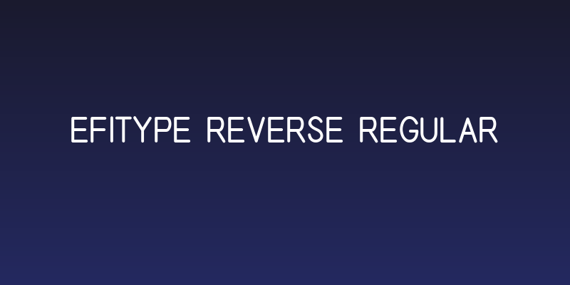 EFITYPE REVERSE Regular Social Header