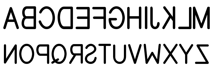 EFITYPE REVERSE Regular Font LOWERCASE