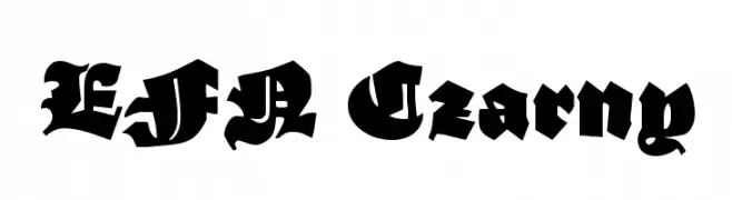 EFN Czarny  Free Fonts Download