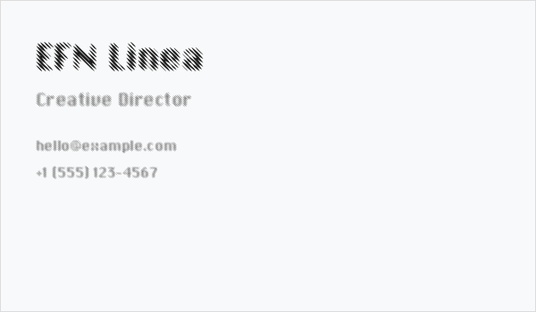 EFN Linea Business Card