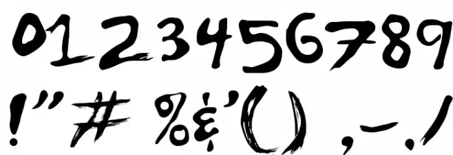 EFN Literki Emi Font OTHER CHARS