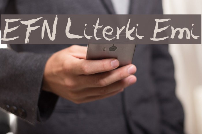 EFN Literki Emi Font examples