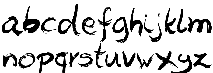 EFN Literki Emi Font LOWERCASE