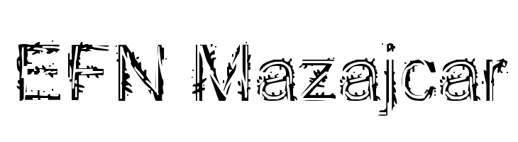 EFN Mazajcar  Frei Schriftart Herunterladen