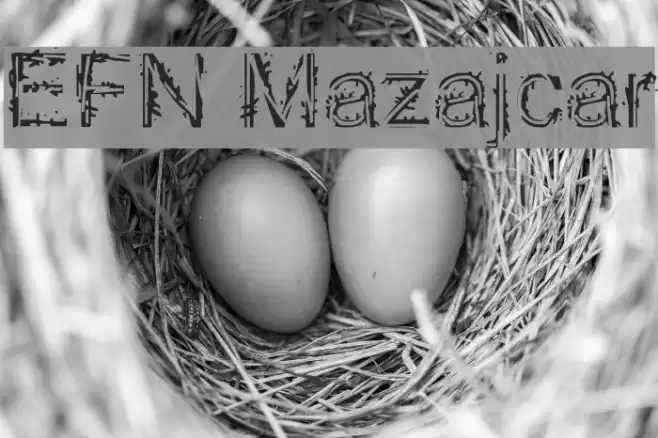 EFN Mazajcar Font examples