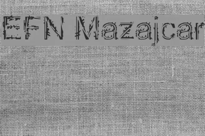 EFN Mazajcar Font examples
