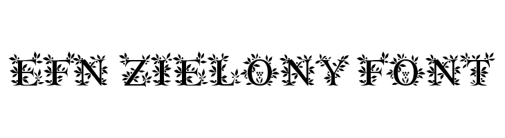 EFN Zielony Font Font