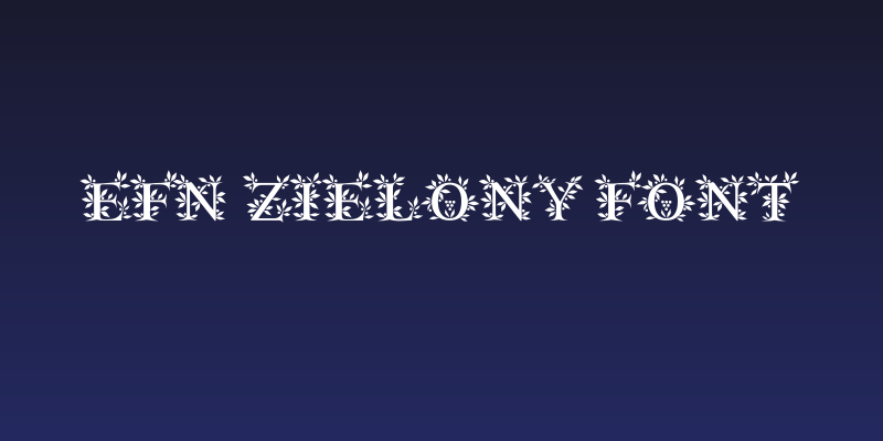 EFN Zielony Font Social Header