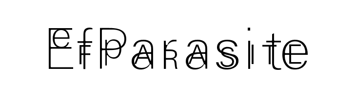 EfParasite  免费字体下载