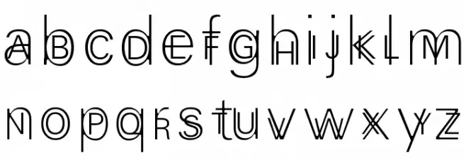 EfParasite फ़ॉन्ट लोअरकेस