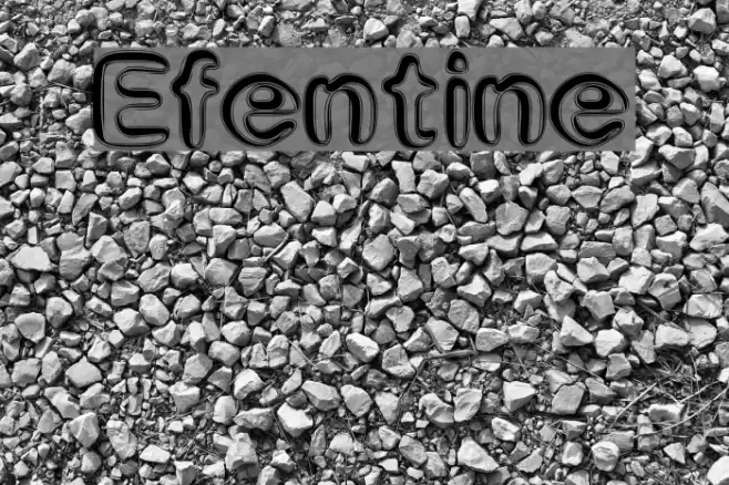 Efentine Font examples
