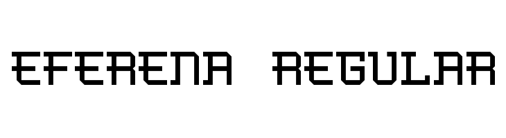 Eferena Regular  font caratteri gratis