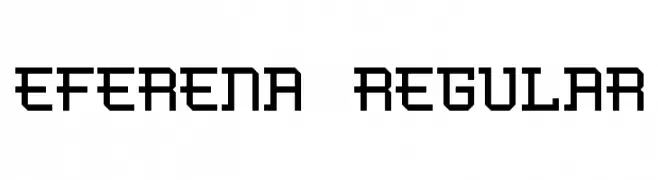 Eferena Regular  नि: शुल्क फ़ॉन्ट्स डाउनलोड
