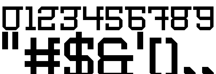 Eferena Regular Font OTHER CHARS