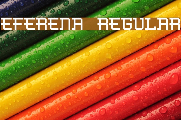 Eferena Regular Font examples